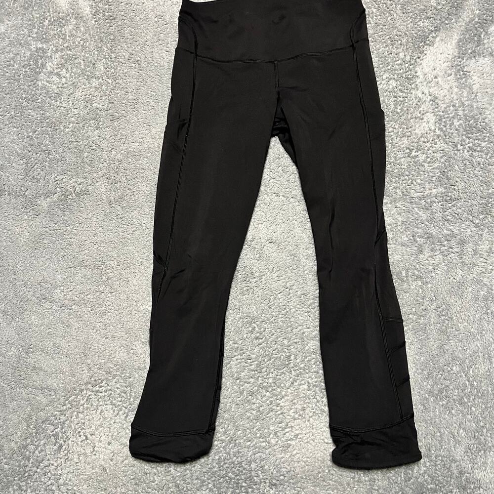 Lululemon Leggings Womens 8 Black Pocket Cropped Pants